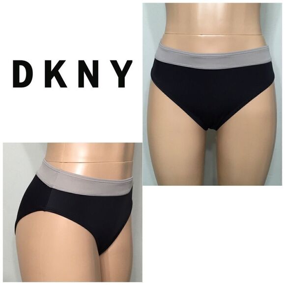 DKNY high rise bikini bottom. NWOT - Picture 1 of 6